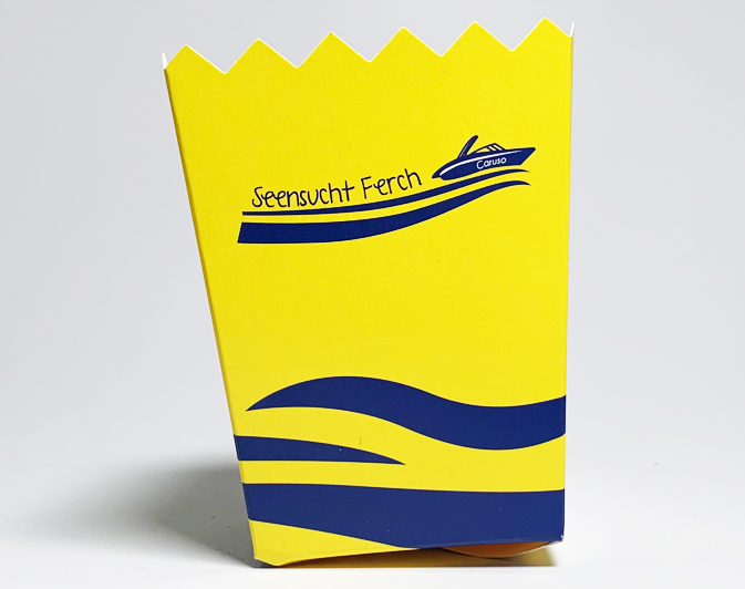 Sachet de popcorn avec logo personnalisé